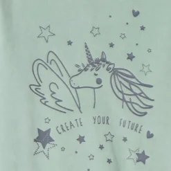 Lang fluwelen pyjamaset met effen print meisjes