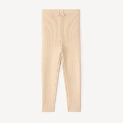 Lang geribbelde legging meisjes