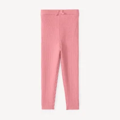 Lang geribbelde legging meisjes