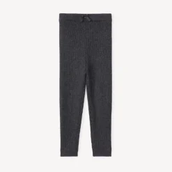 Lang geribbelde legging meisjes