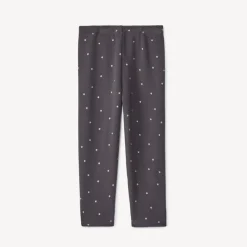 Lang onderbroek met sherpavoering, antraciet, met glinsterende stippenprint meisjes