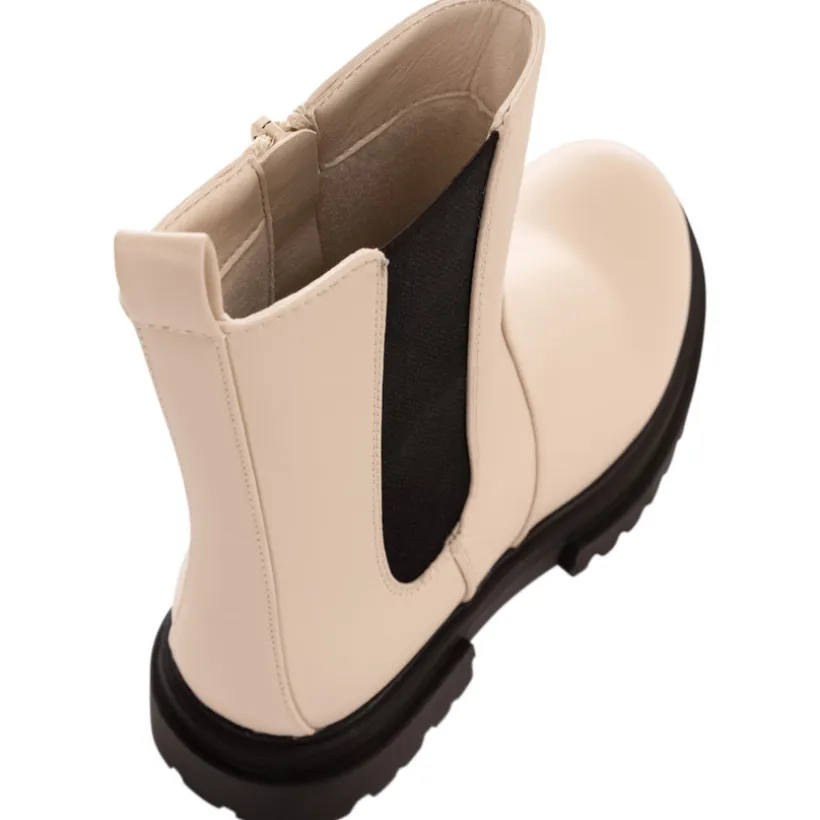 Lederlook botines met chunky zolen voor meisjes