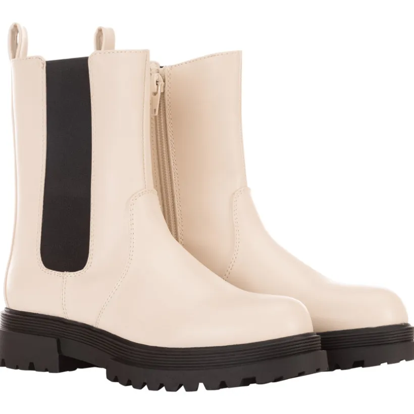 Lederlook botines met chunky zolen voor meisjes