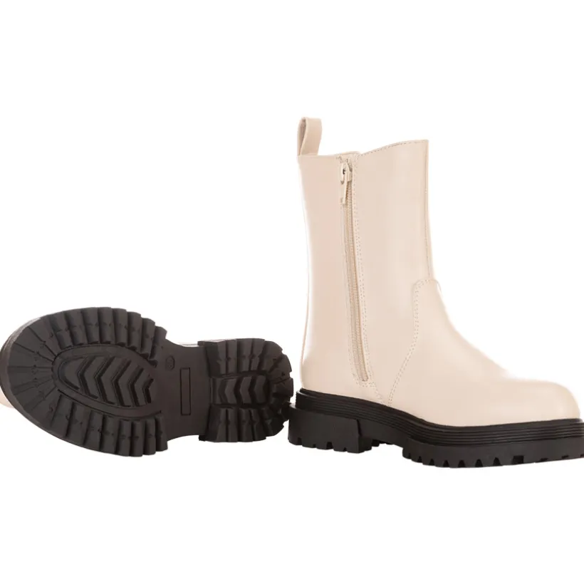 Lederlook botines met chunky zolen voor meisjes