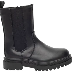 Lederlook bottines met chunky zolen voor meisjes