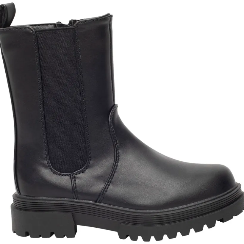 Lederlook bottines met chunky zolen voor meisjes