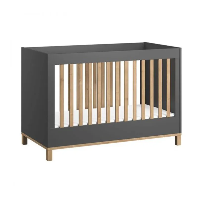 Ledikant Altitude 60X120CM Grafiet/Hout