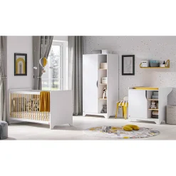 Ledikant 70X140cm Leaf Wit/Hout