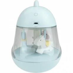 LED-nachtlampje Carrousel Muziekdoos Blauw
