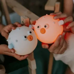LED-nachtlampje Kogelvis Blauw