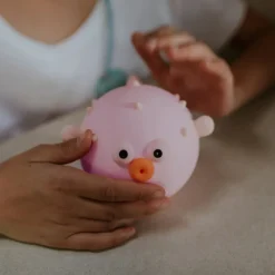 LED-nachtlampje Kogelvis Roze