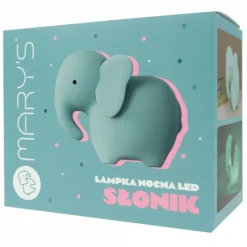 LED-nachtlampje Olifant Turquoise