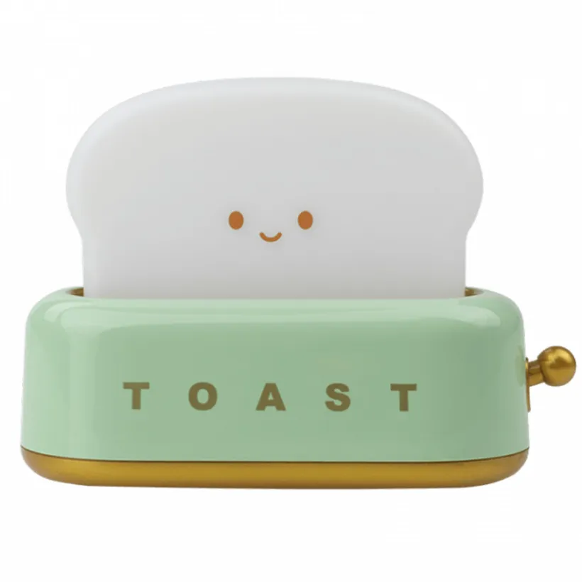 LED-nachtlampje Toaster Groen
