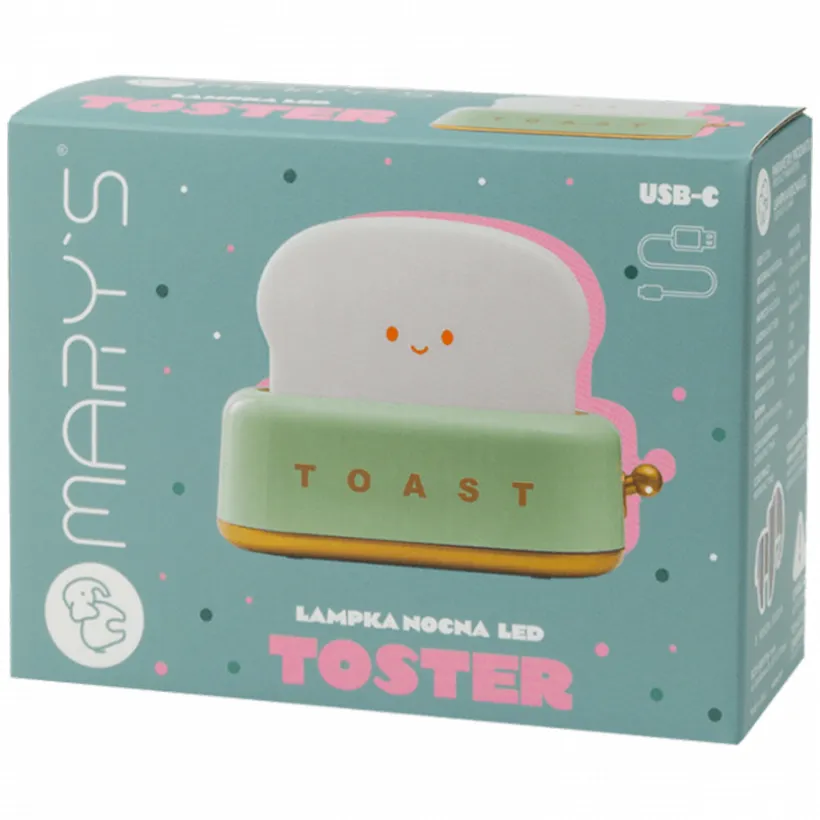 LED-nachtlampje Toaster Groen