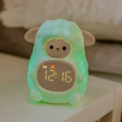 LED-nachtlampje + wekker Schaap
