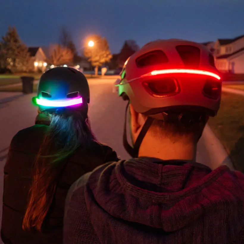 LED Verlichting voor fietshelmen Helmet Brightz Rood