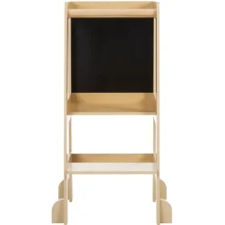 Leerstand Premissori met natuurlijk houten krijtbord