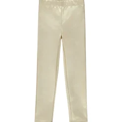 Legging goud slim in kunstleer meisjes