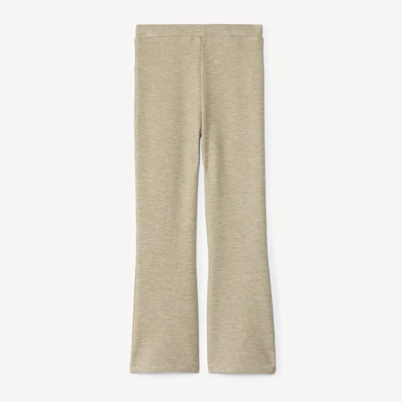 Legging met geribbelde structuur en uitlopende pasvorm meisjes