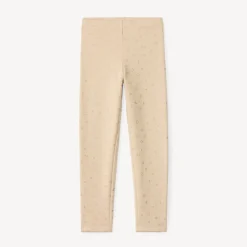 Legging met glinsterende alloverprint en sherpa-voering meisjes
