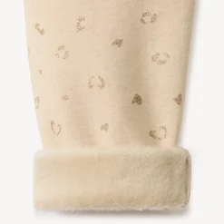 Legging met glinsterende alloverprint en sherpa-voering meisjes