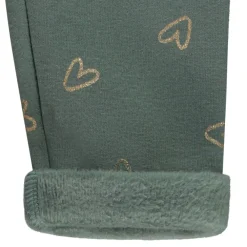 Legging met sherpavoering en fantasievolle glitterprint meisjes