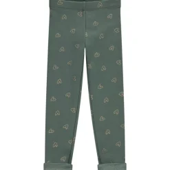 Legging met sherpavoering en fantasievolle glitterprint meisjes