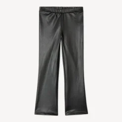 Legging trompette van kunstleer meisjes
