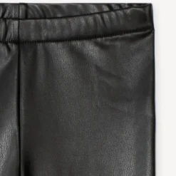 Legging trompette van kunstleer meisjes