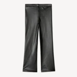 Legging trompette van kunstleer meisjes