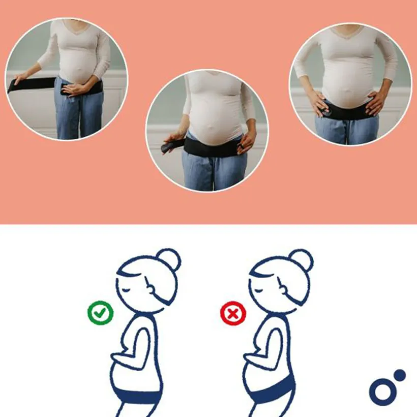 Lendetrui zwangerschap Mom'n Belly - Zwart