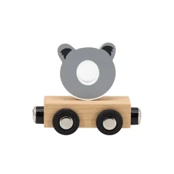 Lettertrein O van Tryco met magnetische koppelingen en koala-oren in reliëf