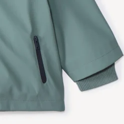 Leuke rubberen parka met capuchon voor baby jongens