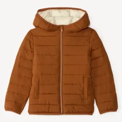 Lichte, waterafstotende winterjas met capuchon voor jongens.
