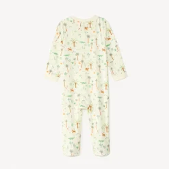 Lichtgewicht lange mouwen slaappak met tropische print voor jongensbaby.
