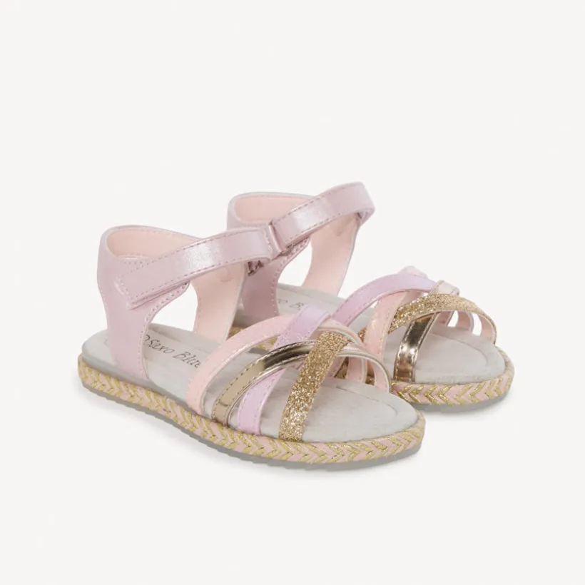 Lila glitter sandalen meisjes