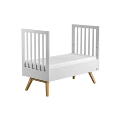 Lit Nature 70 x 140 cm - Blanc / Bois