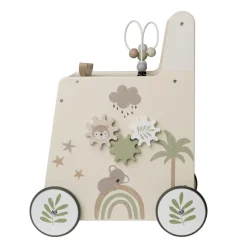 Little Savane houten loopwagen met speelse activiteiten en kantelbeveiliging