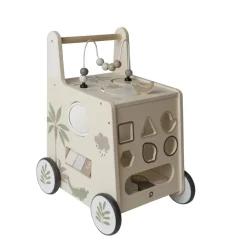 Little Savane houten loopwagen met speelse activiteiten en kantelbeveiliging