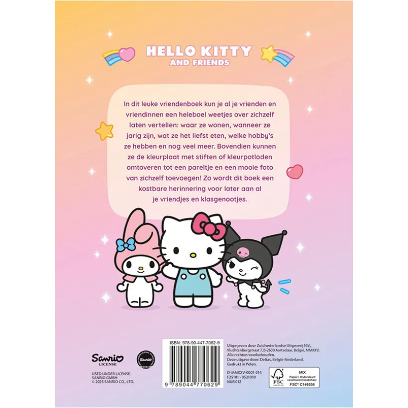 Livre FR Hello Kitty and friends Vriendenboek
