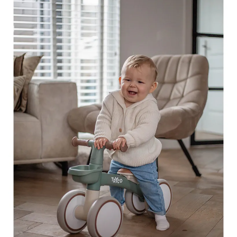 Loopfiets Luna 1ste leeftijd Ecru Wit