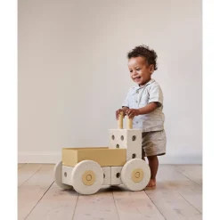 Loopwagen babywalker 3-in-1 Sand Grey/Honey Yellow