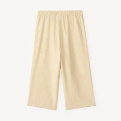 Loose pants with flower embroidery for baby girl