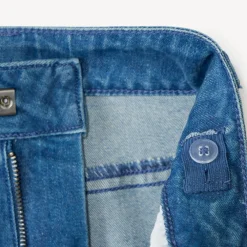 Losse denimjeans met cargozakken jongens