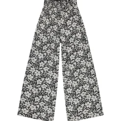 Losse en vloeibare bloemenprint broek meisjes