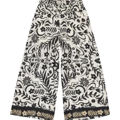 Losse en vloeibare bloemenprint broek meisjes