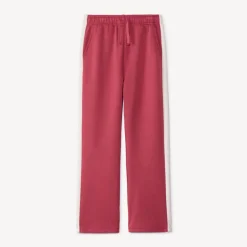 Losse fleece joggingbroek met contrasterende biezen meisjes
