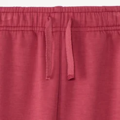 Losse fleece joggingbroek met contrasterende biezen meisjes