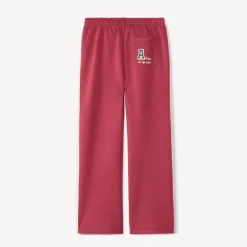 Losse fleece joggingbroek met contrasterende biezen meisjes