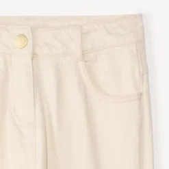 Losse jeans in denim met cargo-stijl en zakken meisjes